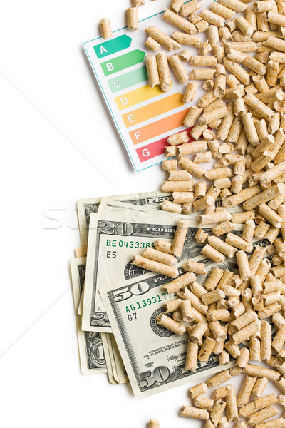 Ekologiczny ekonomiczny ogrzewania drewna zielone Zdjęcia stock © jirkaejc