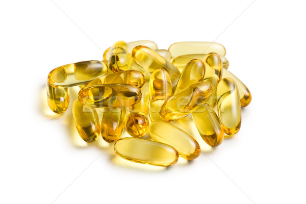 Cod liver oil. Gel capsules Stock photo © jirkaejc