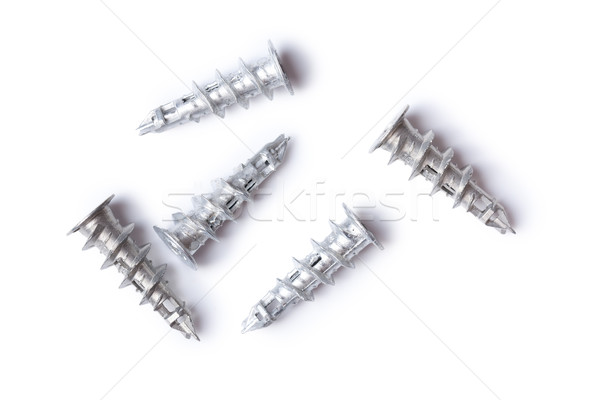 Stockfoto: Muur · bouw · industriële · staal · nagel · plastic