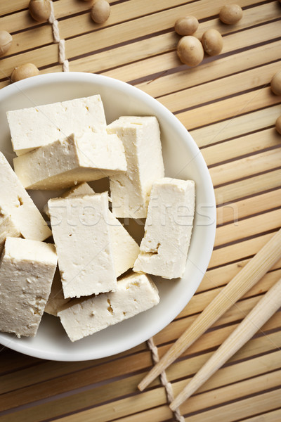 Tofu soja fasola stół kuchenny tle japoński Zdjęcia stock © jirkaejc