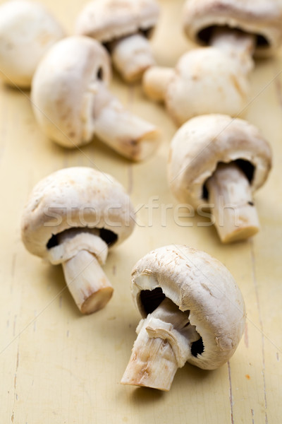 Knop keukentafel voedsel natuur plantaardige champignon Stockfoto © jirkaejc