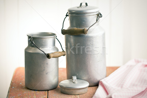 vintage milk cans Stock photo © jirkaejc