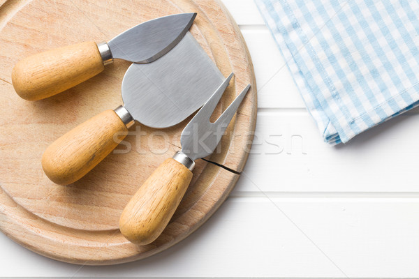 set of cheese knives Stock photo © jirkaejc