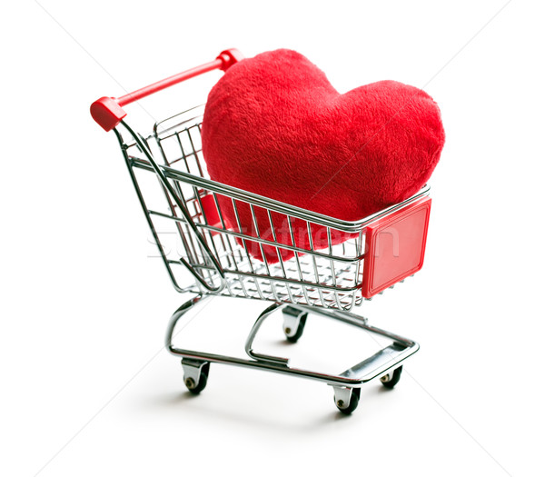 furry heart in shopping cart Stock photo © jirkaejc