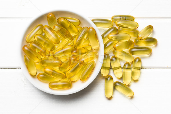 Stock photo: Cod liver oil. Gel capsules