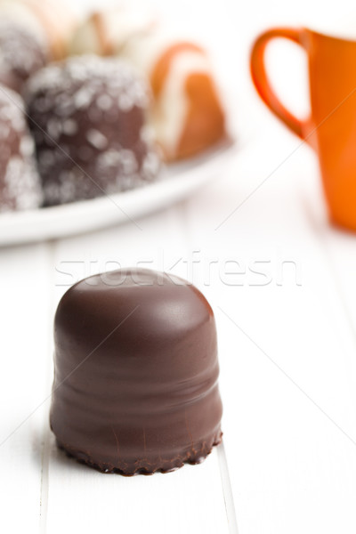 chocolate covered marshmallows Stock photo © jirkaejc