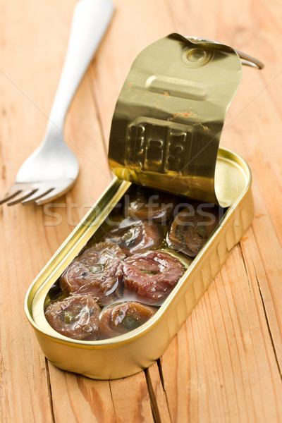rolled anchovy with capers Stock photo © jirkaejc