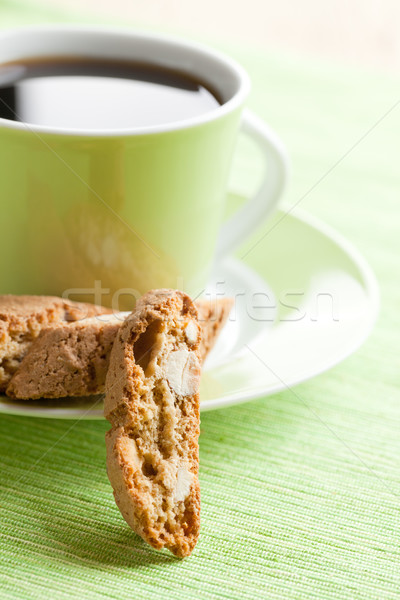 italian cantuccini cookies and coffee cup Stock photo © jirkaejc