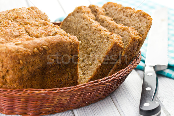 Fatto in casa pane di frumento pane grano colazione Foto d'archivio © jirkaejc