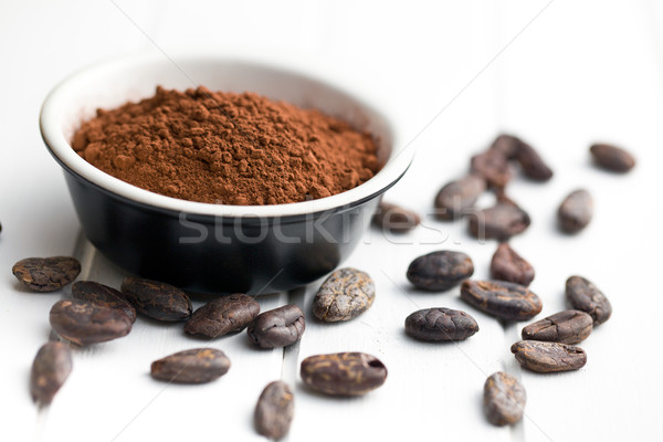 cocoa powder and cocoa beans Stock photo © jirkaejc