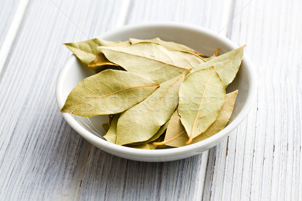 bay leaves in ceramic bowl Stock photo © jirkaejc