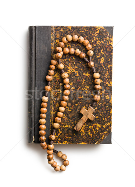 holy bible and rosary beads Stock photo © jirkaejc