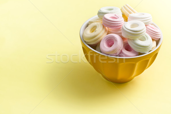 colorful meringues in bowl Stock photo © jirkaejc