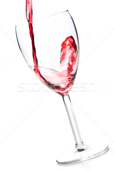 Foto stock: Vinho · copo · de · vinho · foto · tiro · festa