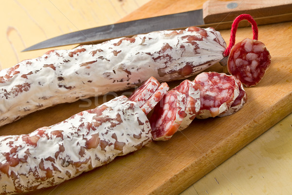 Français blanche saucisse table de cuisine alimentaire cuisine [[stock_photo]] © jirkaejc