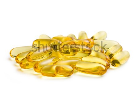 Cod liver oil. Gel capsules Stock photo © jirkaejc