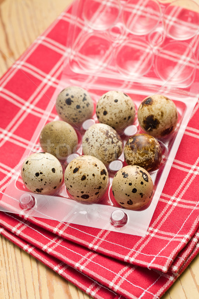quail eggs on kitchen table Stock photo © jirkaejc