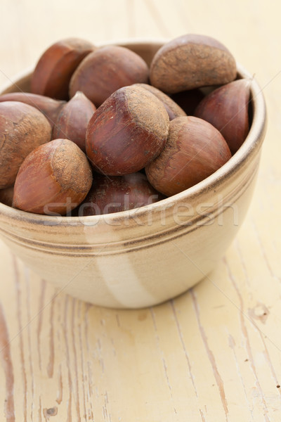 chesnuts in bowl Stock photo © jirkaejc