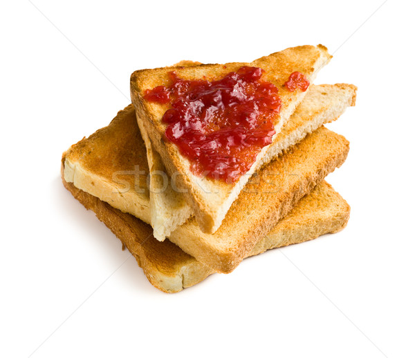 Toast Marmelade weiß Essen Obst Küche Stock foto © jirkaejc