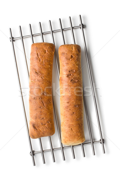 Stockfoto: Gebakken · brood · witte · voedsel · ontbijt · eten
