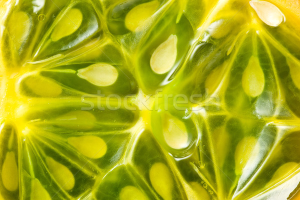 macro shot of kiwano fruit Stock photo © jirkaejc