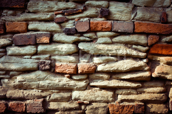 Velho stonewall casa parede urbano pedra Foto stock © jirkaejc