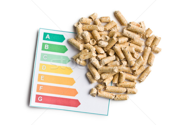 wooden pellets and energy efficiency levels Stock photo © jirkaejc