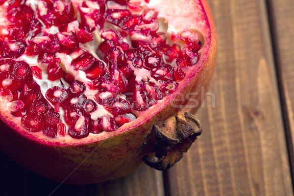 Stock photo: red pomegranate 