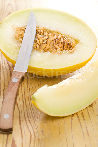 cut honeydew melon Stock photo © jirkaejc