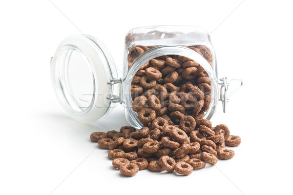 chocolate cereal rings Stock photo © jirkaejc