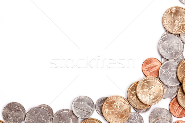 Stock fotó: Amerikai · érmék · fotó · lövés · pénz · utazás