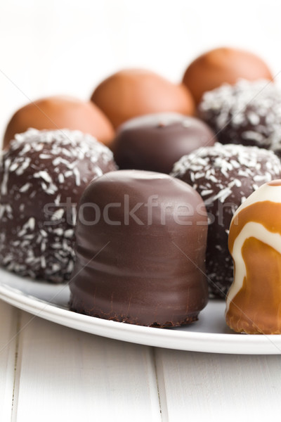 chocolate covered marshmallows Stock photo © jirkaejc