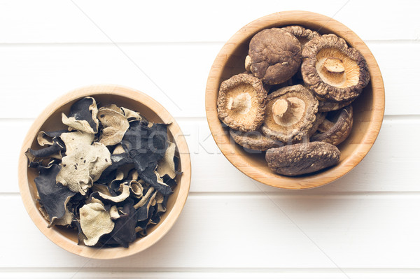 jelly ear and shiitake mushrooms Stock photo © jirkaejc