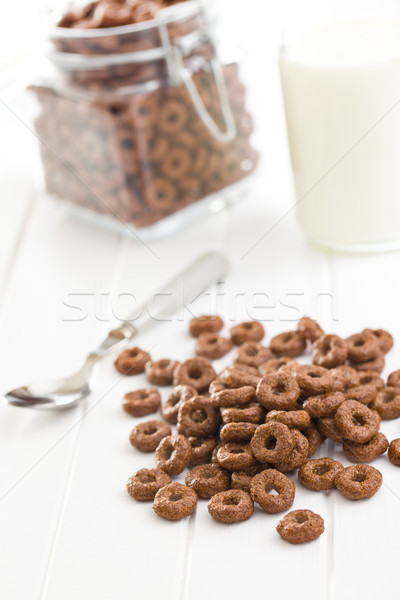 chocolate cereal rings Stock photo © jirkaejc