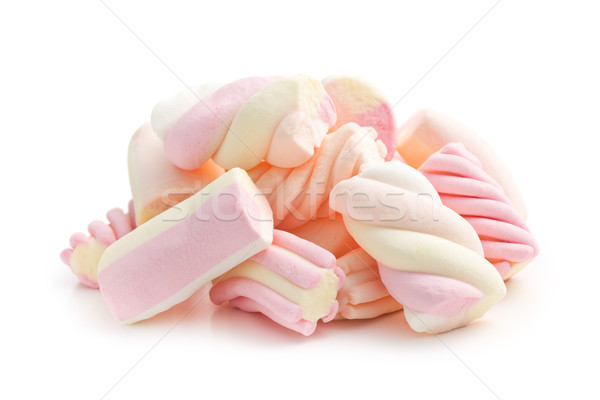 Süß Marshmallow weiß Essen Licht Hintergrund Stock foto © jirkaejc