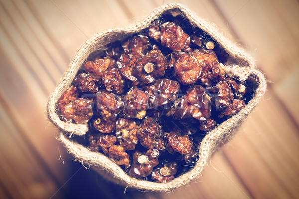 dried Physalis Fruits in jute bag Stock photo © jirkaejc