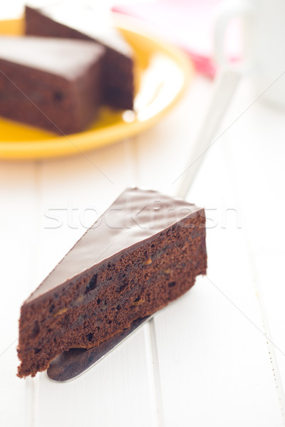 one piece of sacher cake Stock photo © jirkaejc