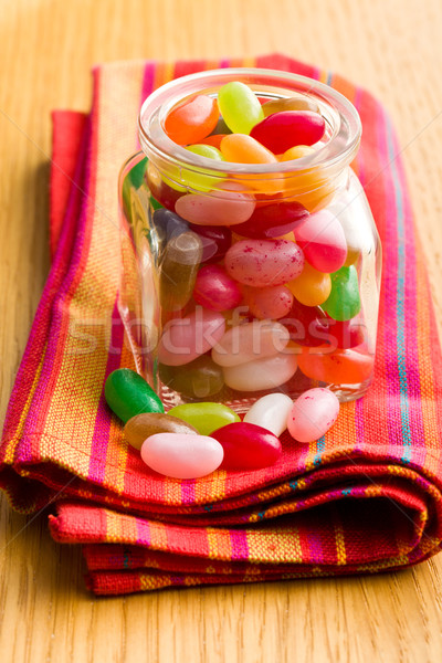 jelly beans in glass jar Stock photo © jirkaejc
