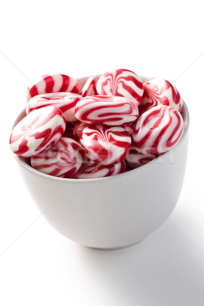red white bonbons in bowl Stock photo © jirkaejc