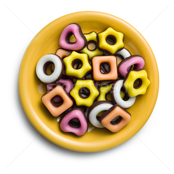 Farbenreich Süßwaren unterschiedlich Formen top Ansicht Stock foto © jirkaejc