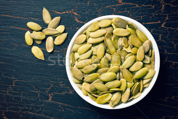 pumkin seeds in bowl Stock photo © jirkaejc