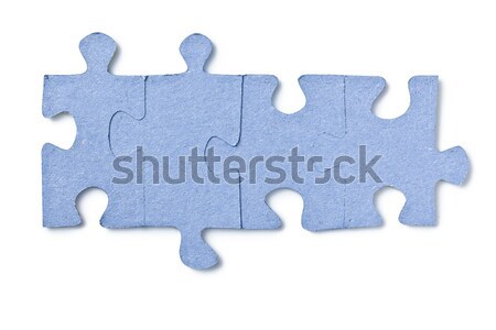 Pezzi del puzzle bianco business abstract sfondo spazio Foto d'archivio © jirkaejc