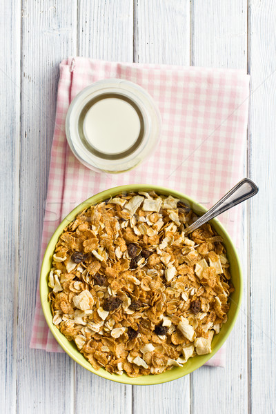 crunchy muesli in bowl Stock photo © jirkaejc