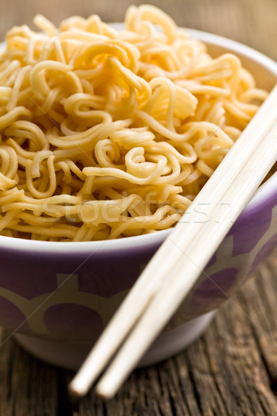 Stock photo: boiled chinese noodles