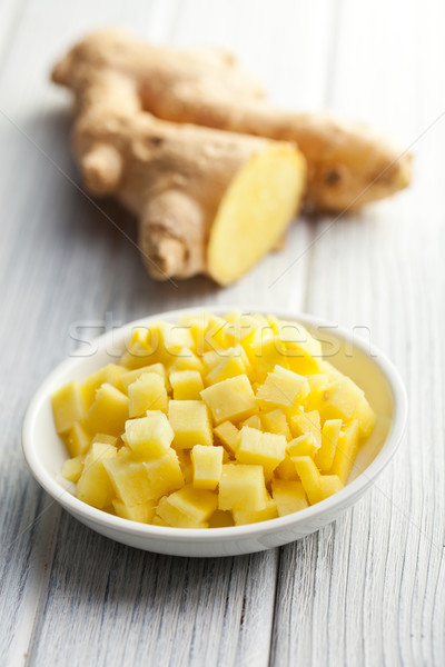 Stock photo: sliced ​​ginger root