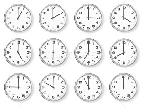 set of wall clocks Stock photo © jirkaejc