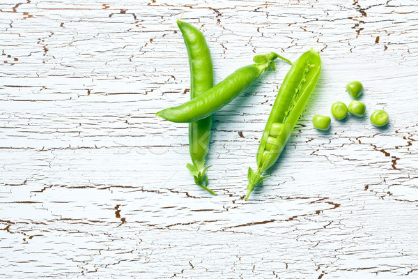 top view of green pea pods Stock photo © jirkaejc
