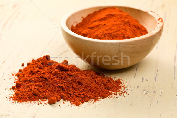 paprika powder in wooden bowl Stock photo © jirkaejc