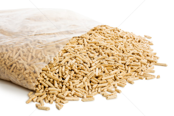 wooden pellets in plastic bag Stock photo © jirkaejc