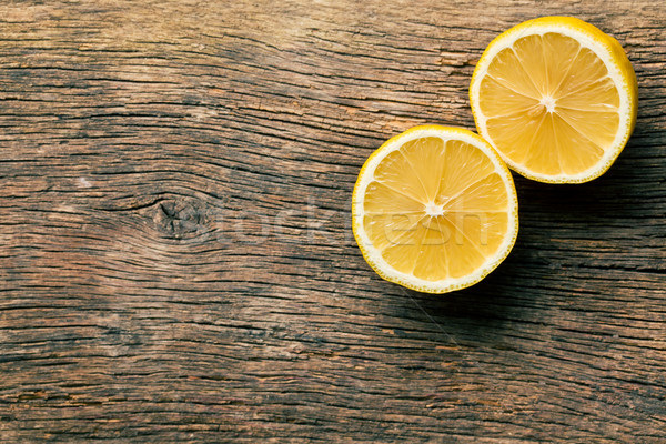 two halves of fresh lemon Stock photo © jirkaejc